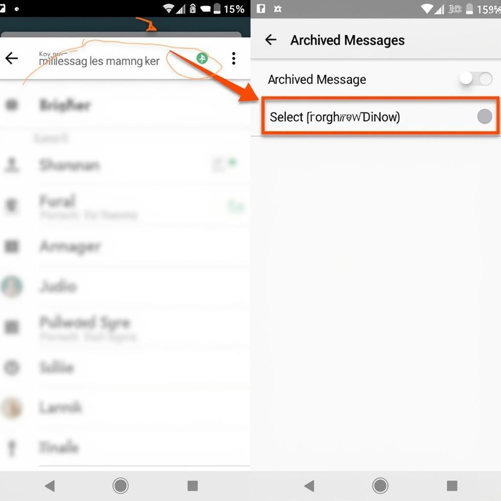 Mở Tin Nhắn Lưu Trữ trên Messages Android