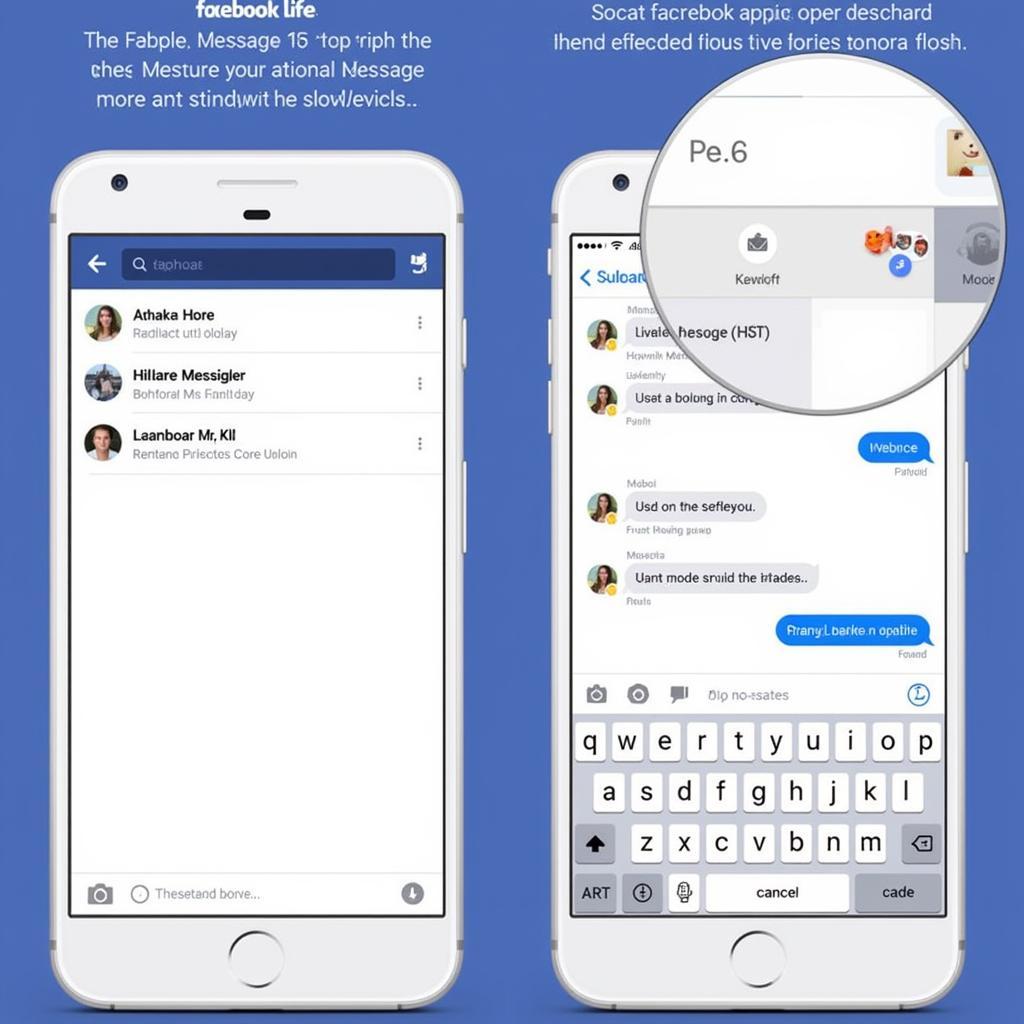 Sử dụng Facebook Lite để nhắn tin