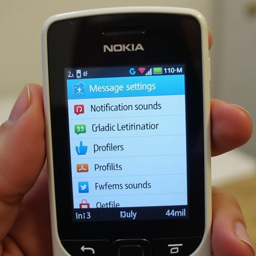 Tắt âm báo tin nhắn Nokia 106