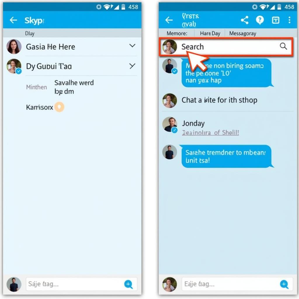 Tìm kiếm tin nhắn cũ trên Skype