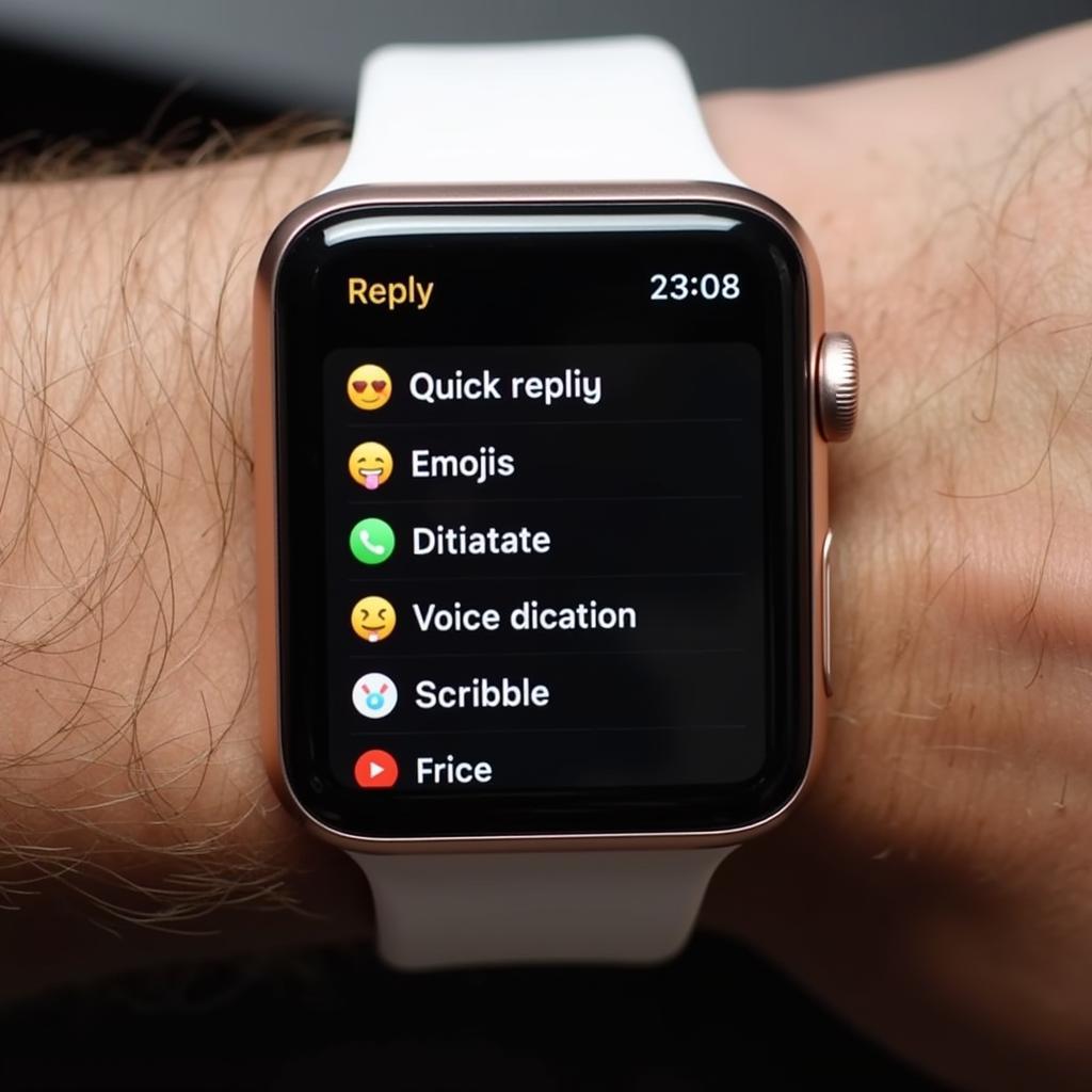 Trả lời tin nhắn trên Apple Watch