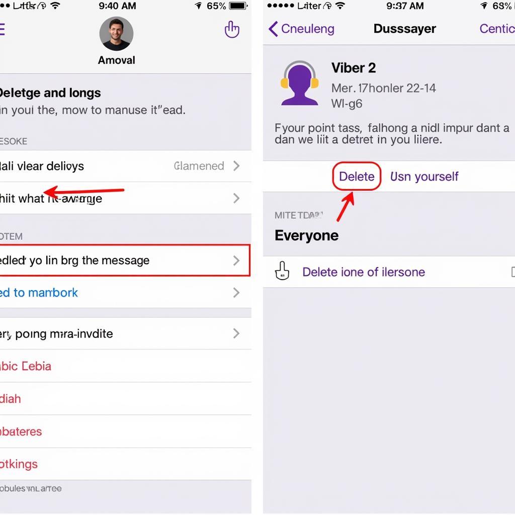 Xóa tin nhắn Viber trên điện thoại