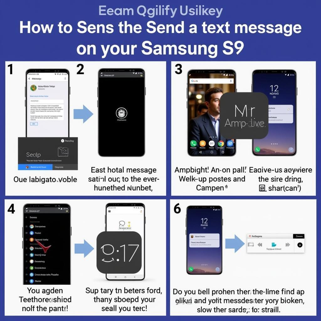 Các bước gửi tin nhắn trên Samsung S9