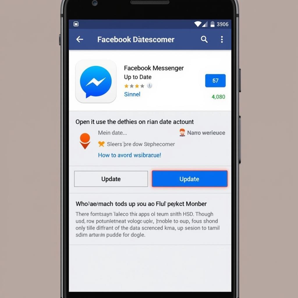 Cập nhật ứng dụng Facebook Messenger