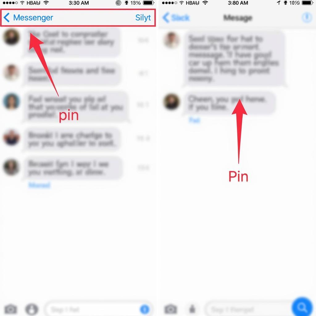 Ghim tin nhắn Messenger lên đầu