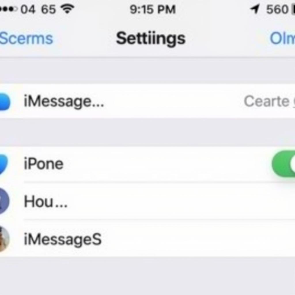 Khắc phục lỗi iMessage trên iPhone