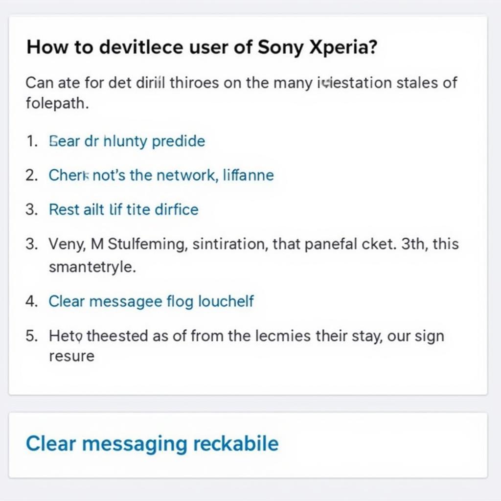 Khắc phục sự cố tin nhắn Sony Xperia