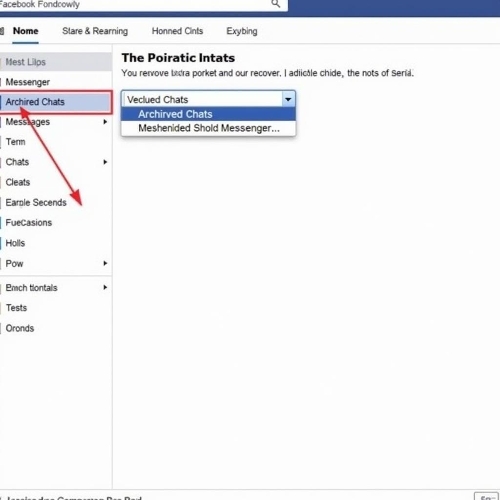 Khôi phục tin nhắn đã lưu trữ Facebook trên máy tính