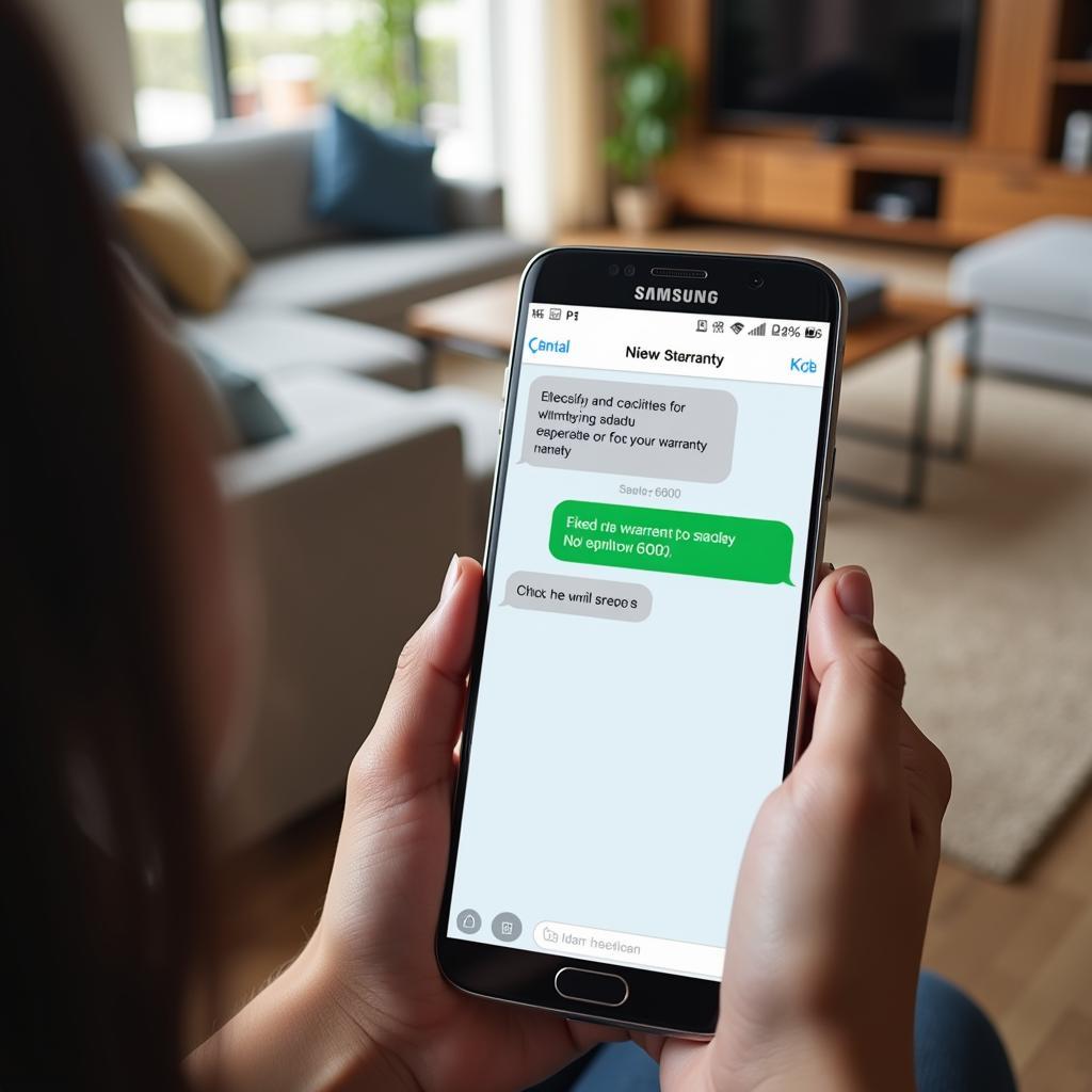 Kiểm tra bảo hành Samsung qua tin nhắn