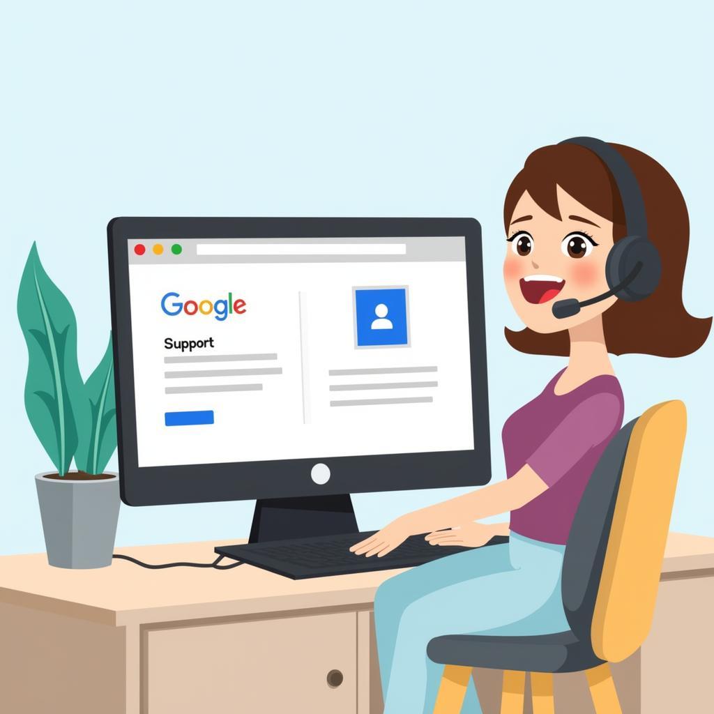 Liên hệ hỗ trợ Google để được giúp đỡ