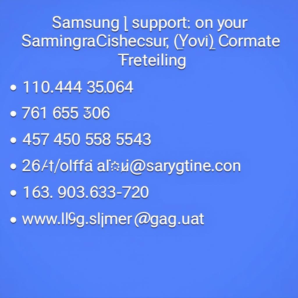 Liên Hệ Hỗ Trợ Samsung