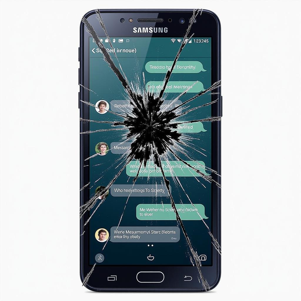 Màn hình tin nhắn Samsung A10 bị lỗi