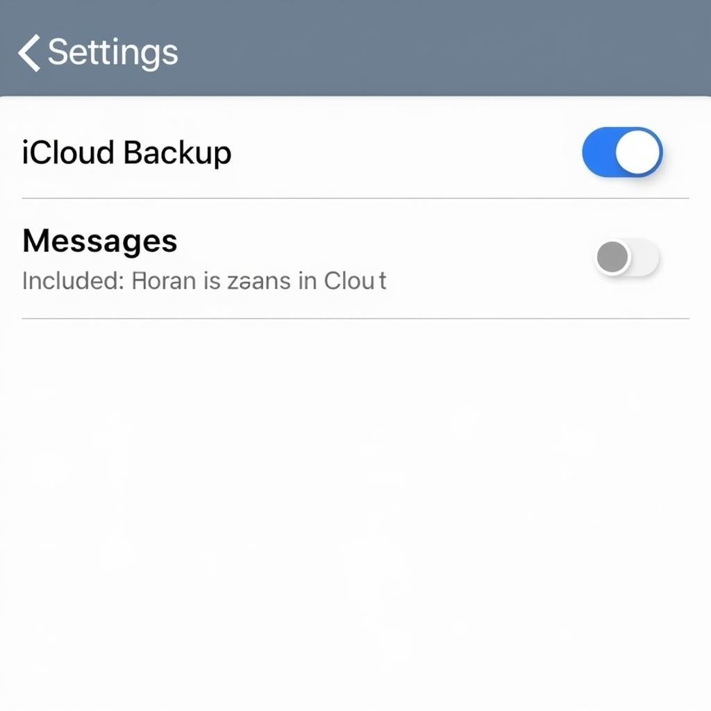 Sao lưu tin nhắn iPhone 6 qua iCloud