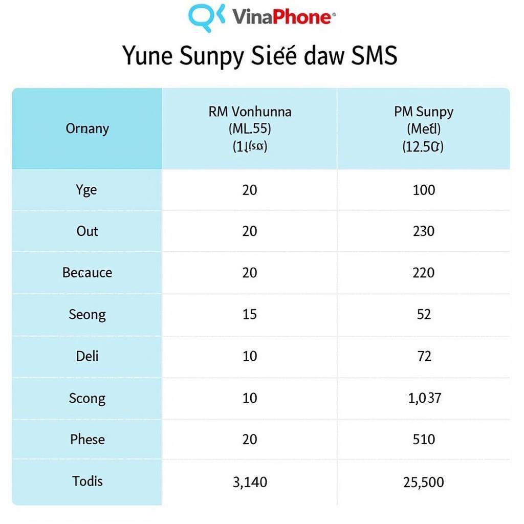 So sánh các gói tin nhắn Vina 1 ngày