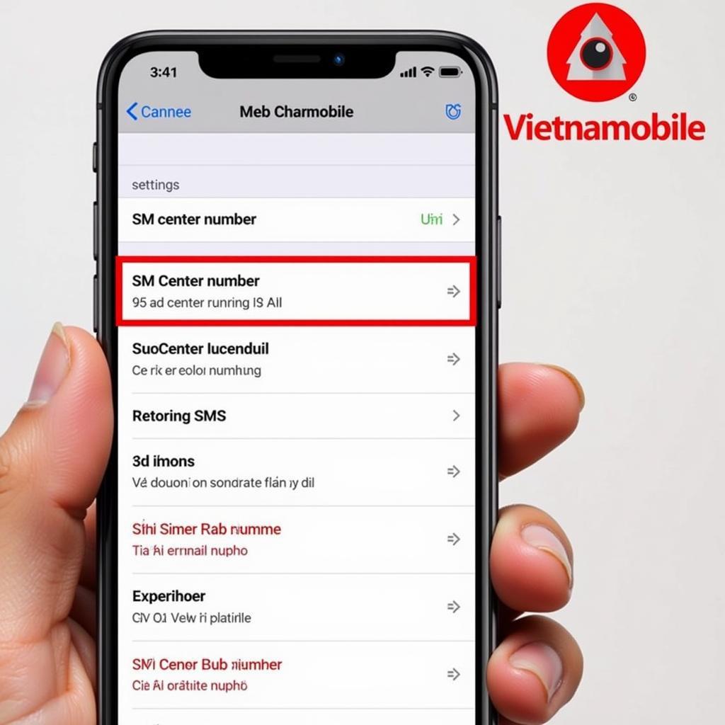 Khái niệm sửa tổng đài tin nhắn Vietnamobile iPhone