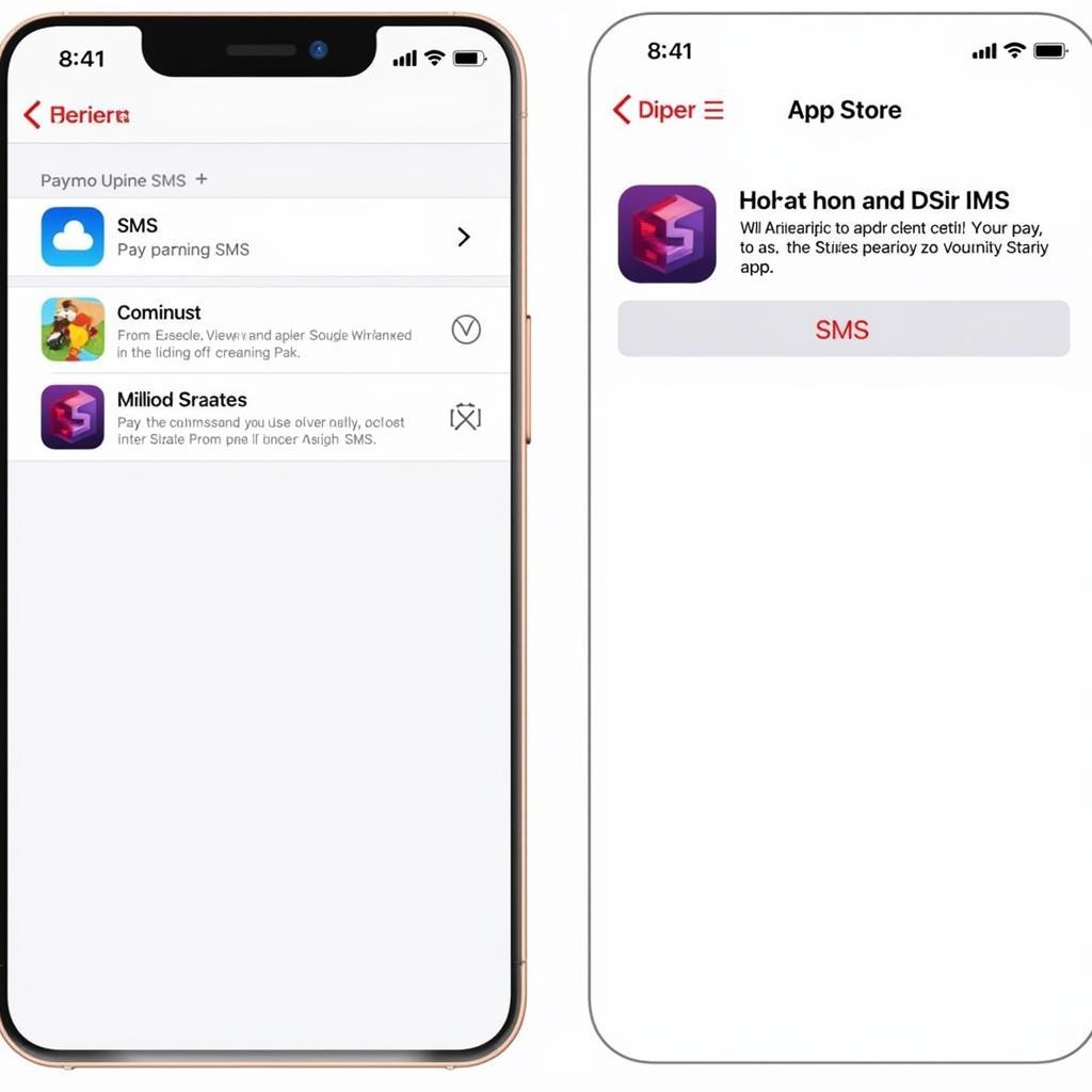 Thanh toán App Store qua SMS trên điện thoại