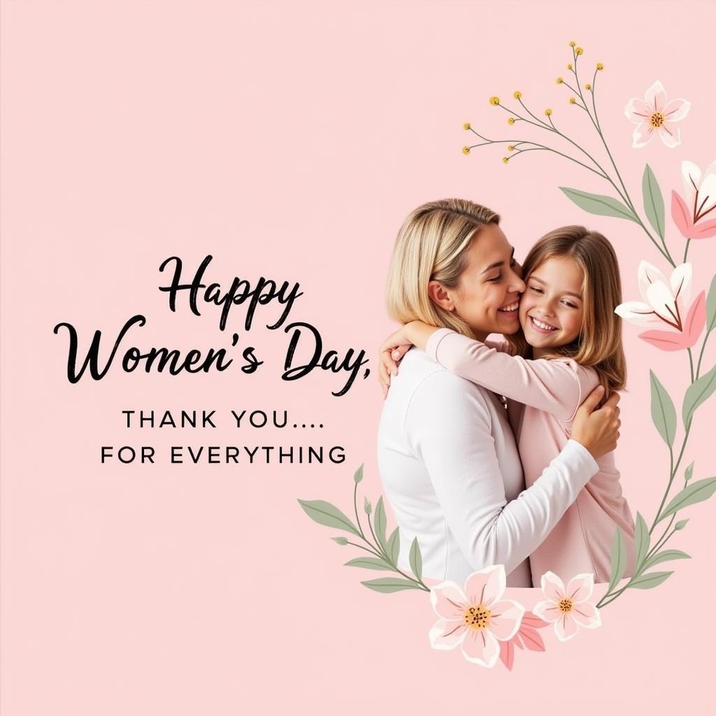 International Women's Day message for mom