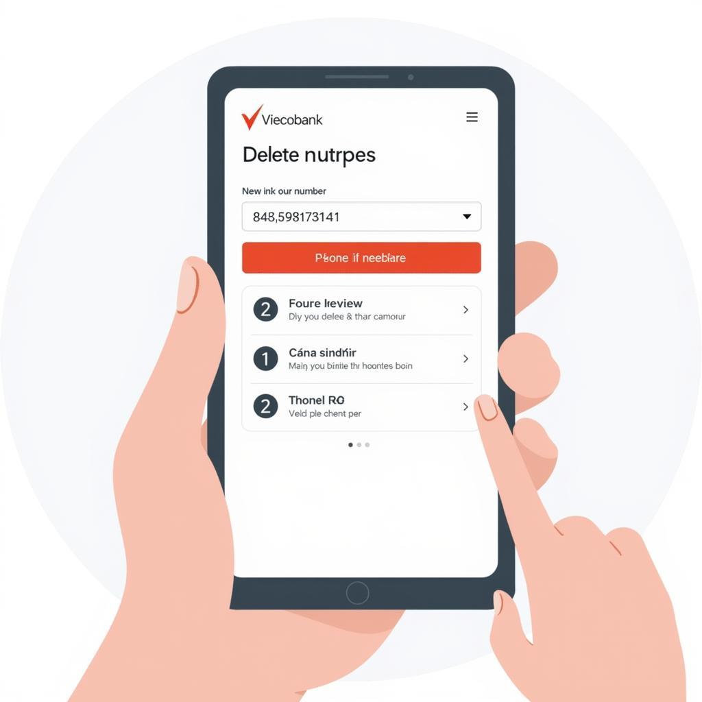 Xóa Số Điện Thoại Nhận Tin Nhắn Vietcombank