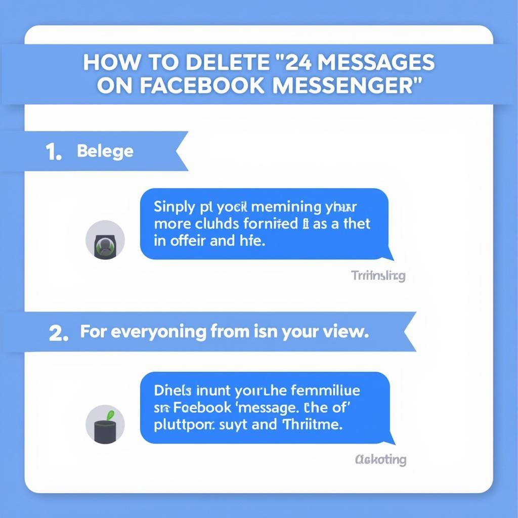 Xóa tin nhắn Facebook Messenger